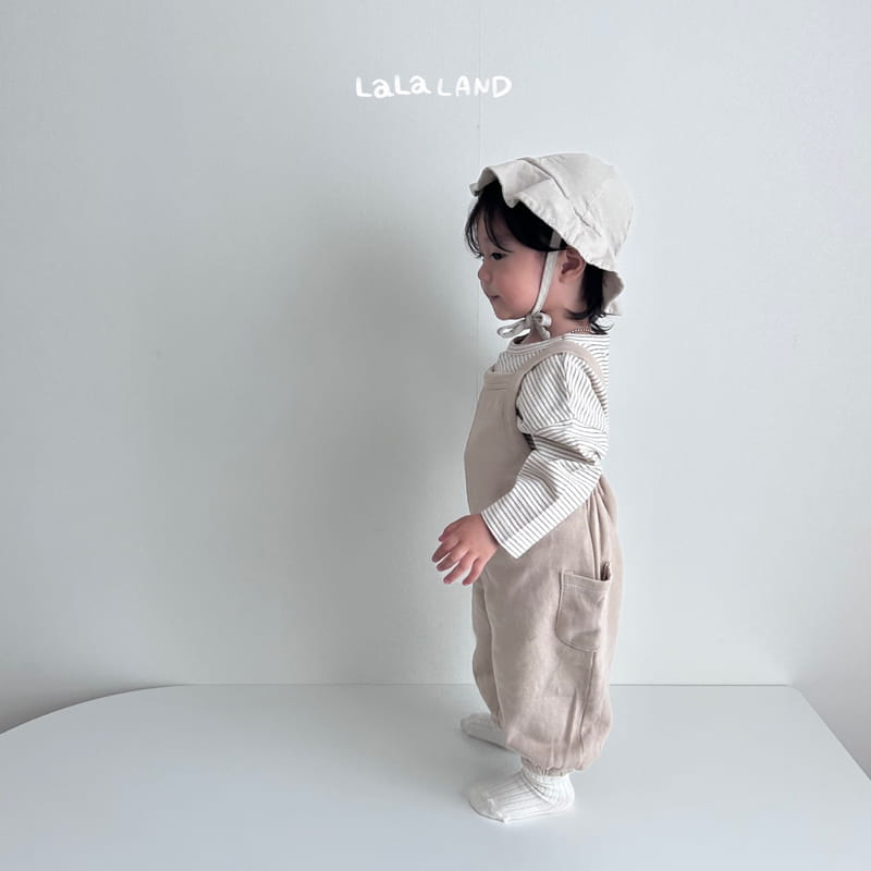Lalaland - Korean Baby Fashion - #babyboutique - Bebe Soft Dungarees - 2