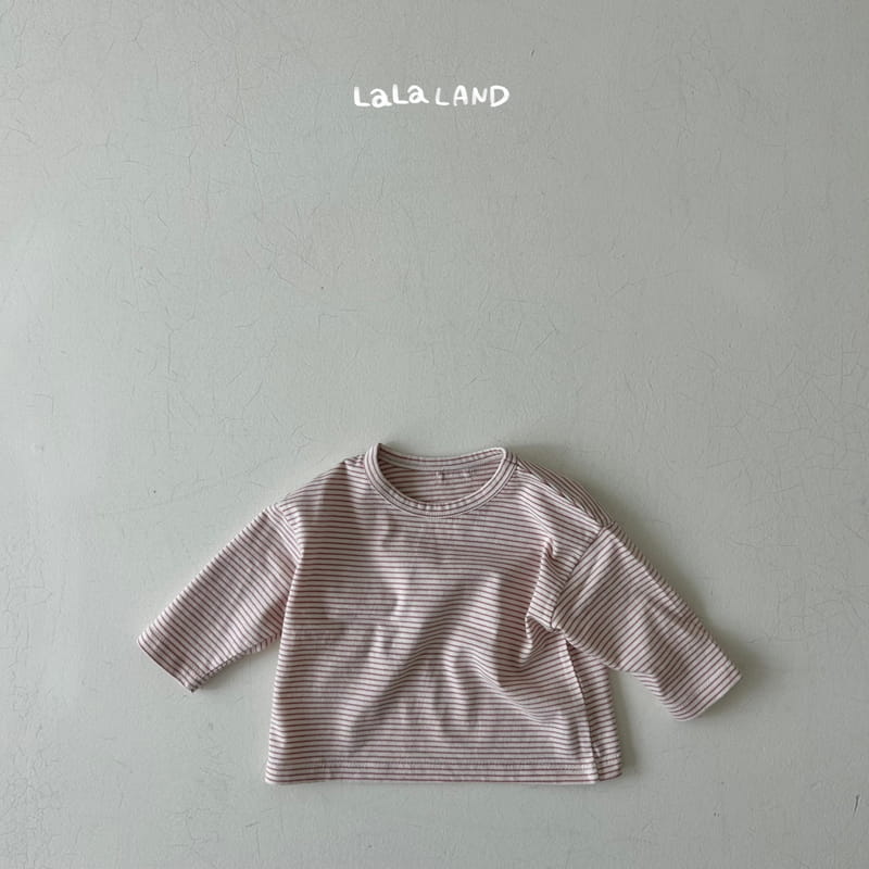 Lalaland - Korean Baby Fashion - #babyboutique - Bebe Small Stripes Tee - 3