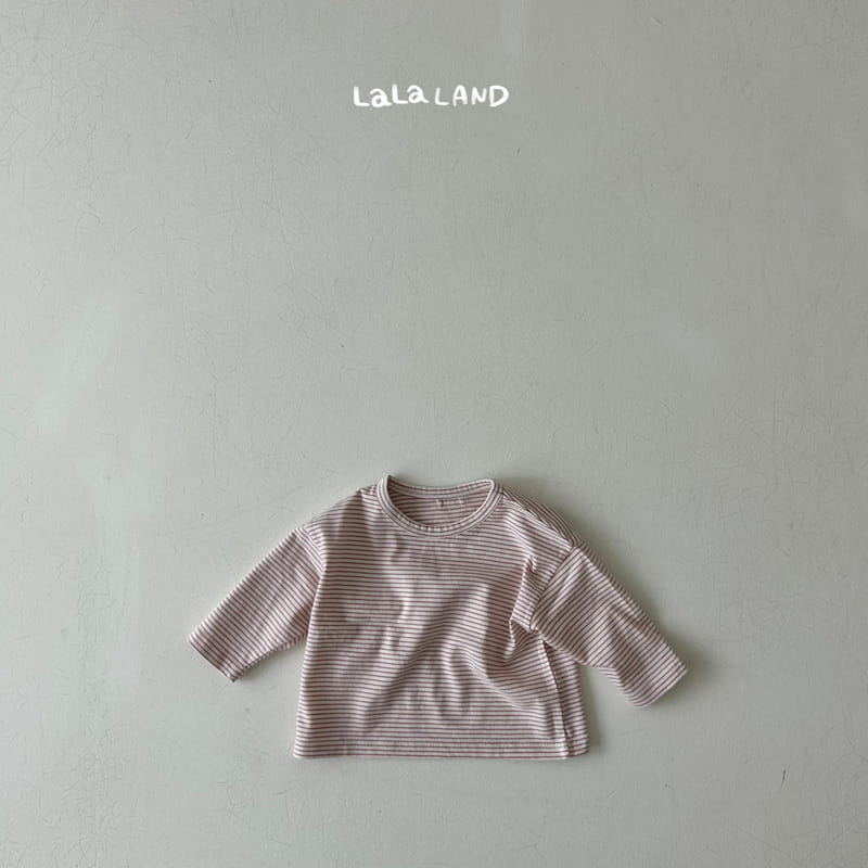 Lalaland - Korean Baby Fashion - #babyboutique - Bebe Small Stripes Tee - 4