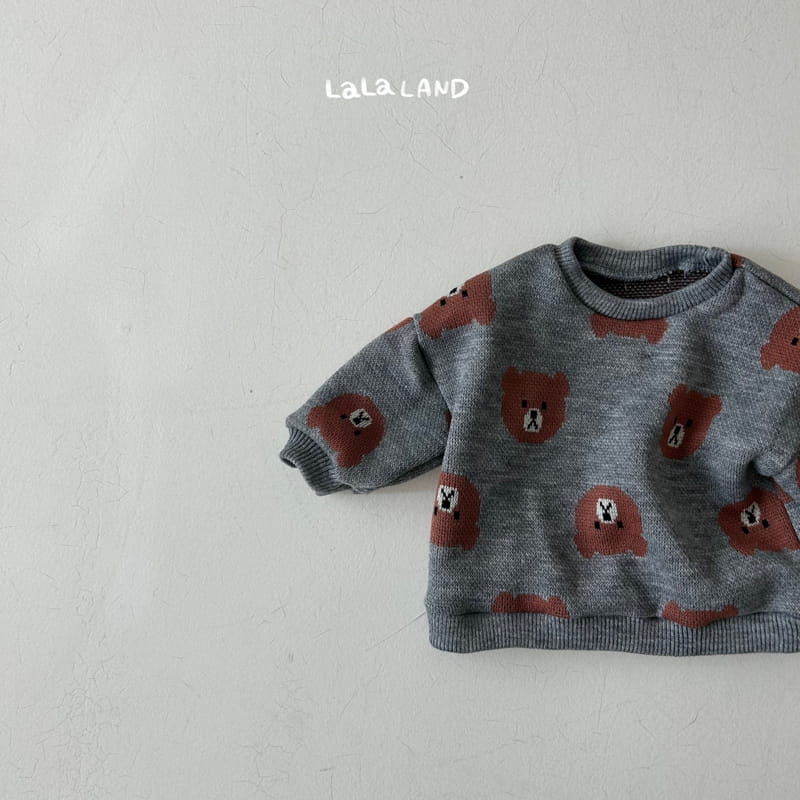 Lalaland - Korean Baby Fashion - #babyboutique - Bebe La Bear Knit Sweatshirt - 2