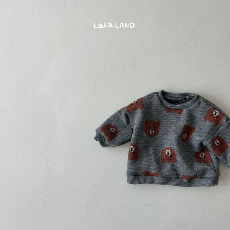 Lalaland - Korean Baby Fashion - #babyboutique - Bebe La Bear Knit Sweatshirt - 3