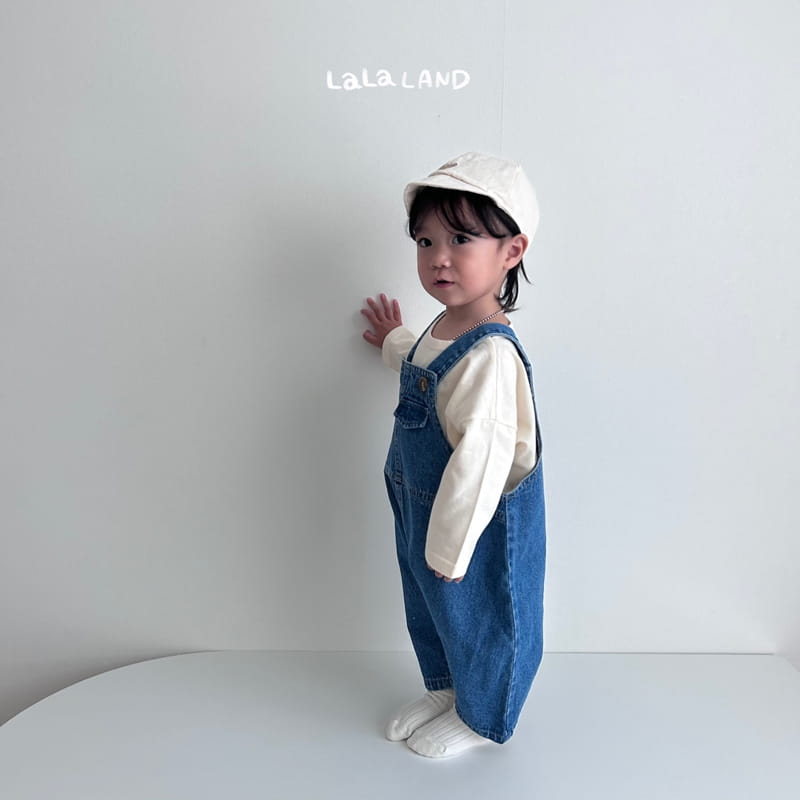 Lalaland - Korean Baby Fashion - #babyboutiqueclothing - Bebe Pie Denim Dungarees - 7
