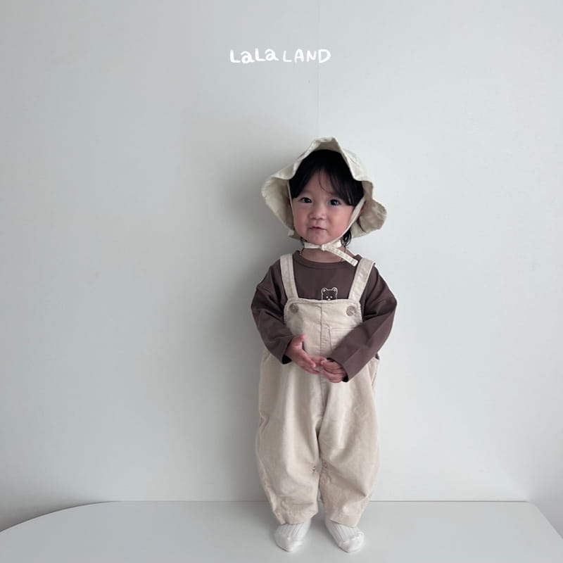 Lalaland - Korean Baby Fashion - #babyboutiqueclothing - Bebe Rib Mini Pocket Dungarees - 6
