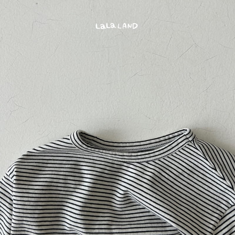 Lalaland - Korean Baby Fashion - #babyboutiqueclothing - Bebe Small Stripes Tee - 5