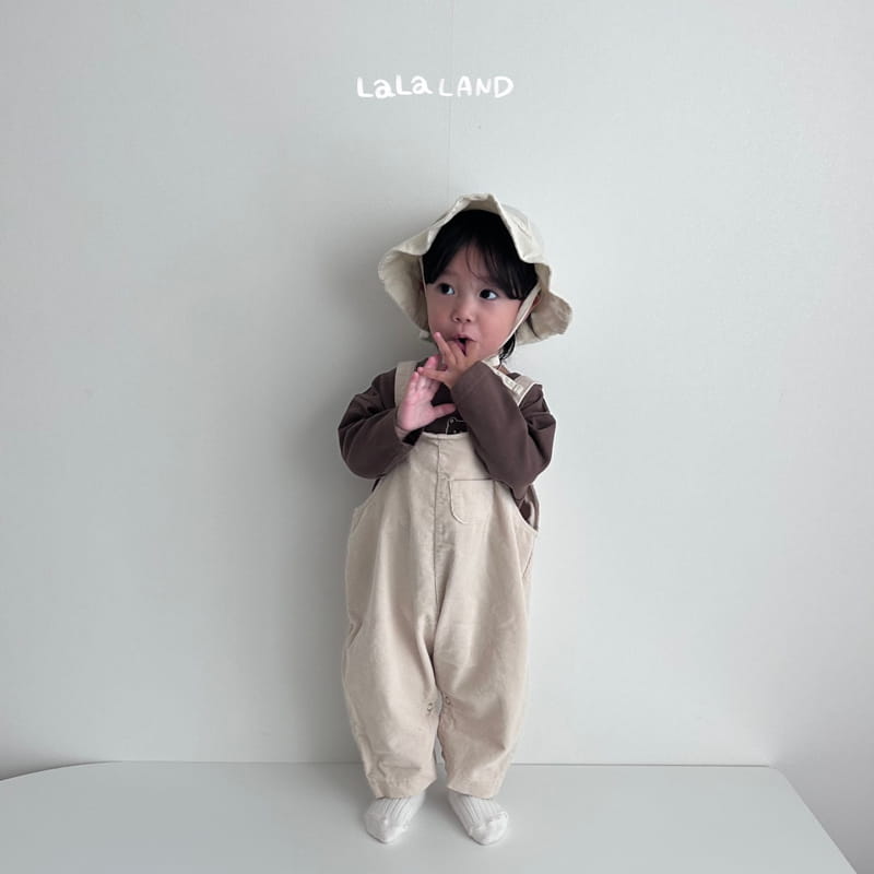 Lalaland - Korean Baby Fashion - #babyclothing - Bebe Rib Mini Pocket Dungarees - 7