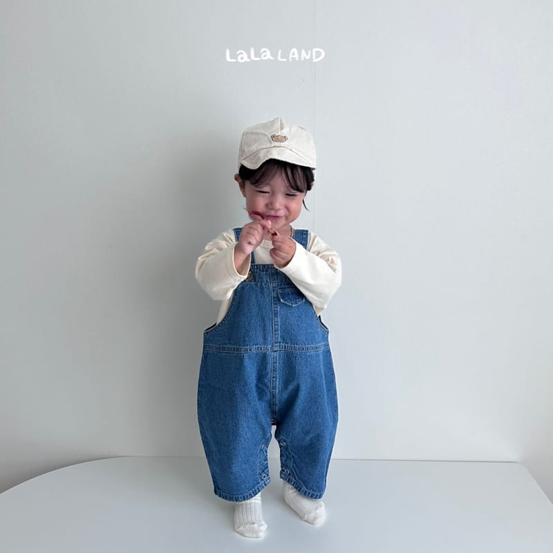 Lalaland - Korean Baby Fashion - #babyfashion - Bebe Pie Denim Dungarees - 9