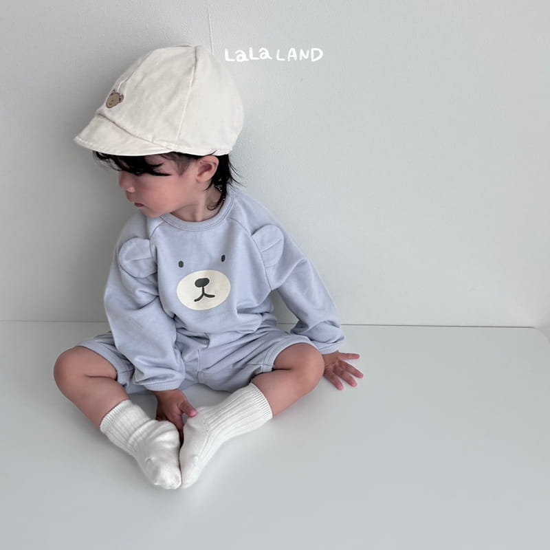 Lalaland - Korean Baby Fashion - #babyfashion - Bebe Bear Ears Top Bottom Set - 12