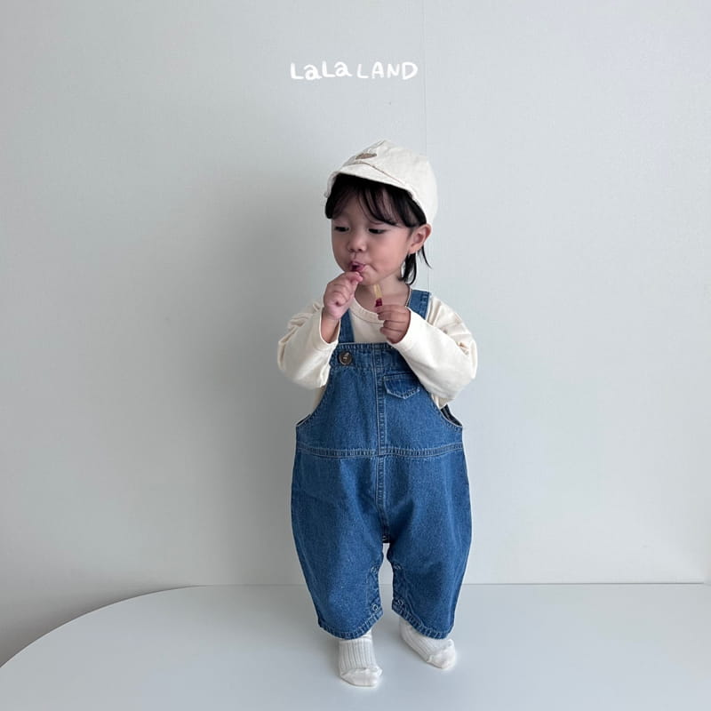 Lalaland - Korean Baby Fashion - #babyfever - Bebe Pie Denim Dungarees - 10