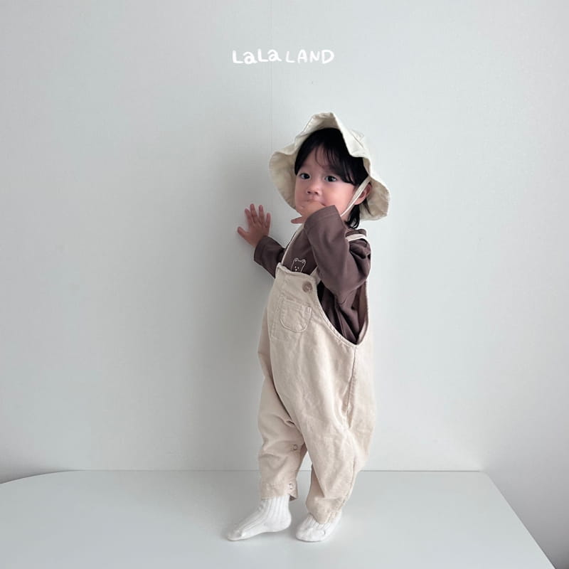 Lalaland - Korean Baby Fashion - #babyfever - Bebe Rib Mini Pocket Dungarees - 9