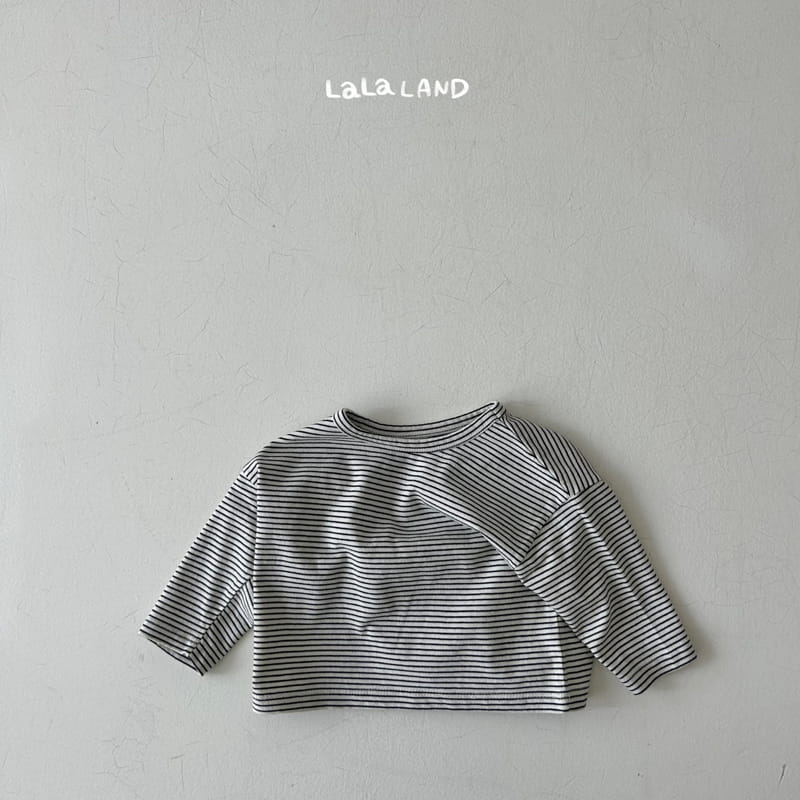 Lalaland - Korean Baby Fashion - #babyfever - Bebe Small Stripes Tee - 8