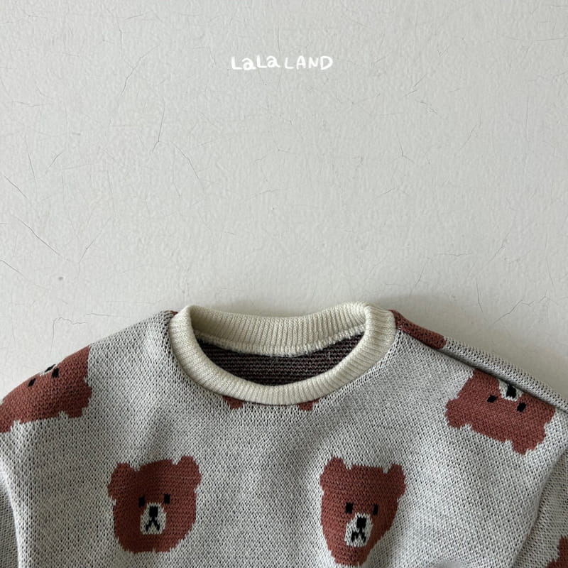 Lalaland - Korean Baby Fashion - #babyfever - Bebe La Bear Knit Sweatshirt - 7