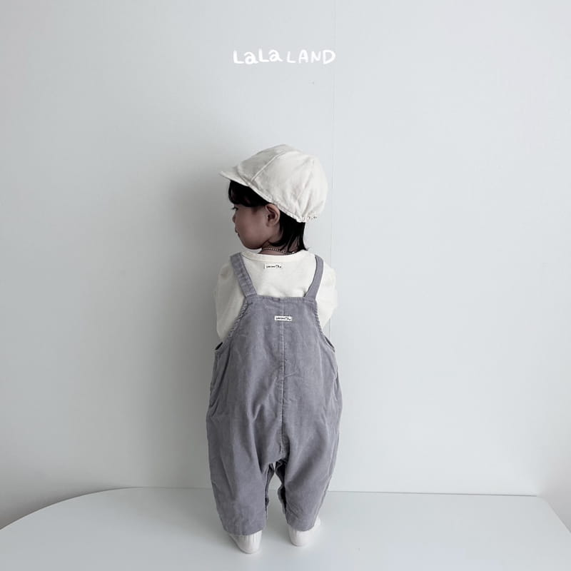 Lalaland - Korean Baby Fashion - #babygirlfashion - Bebe Rib Mini Pocket Dungarees - 10