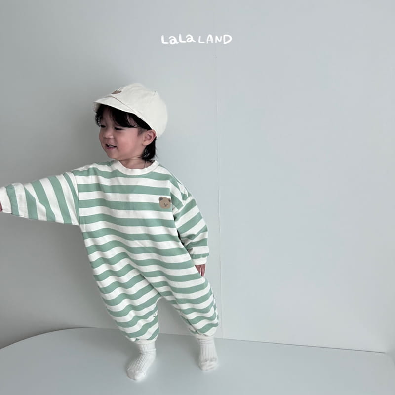 Lalaland - Korean Baby Fashion - #babygirlfashion - Bebe Stripes Bodysuit - 9