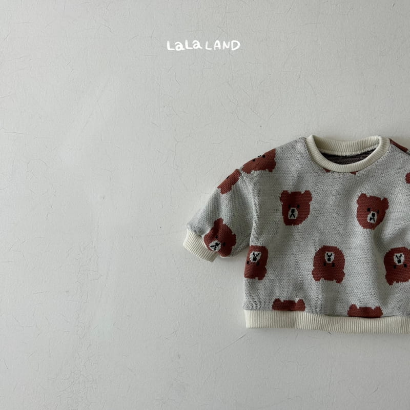 Lalaland - Korean Baby Fashion - #babygirlfashion - Bebe La Bear Knit Sweatshirt - 8