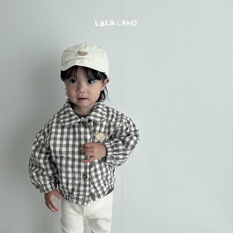 Lalaland - Korean Baby Fashion - #babygirlfashion - Bebe Checks Jacket - 3