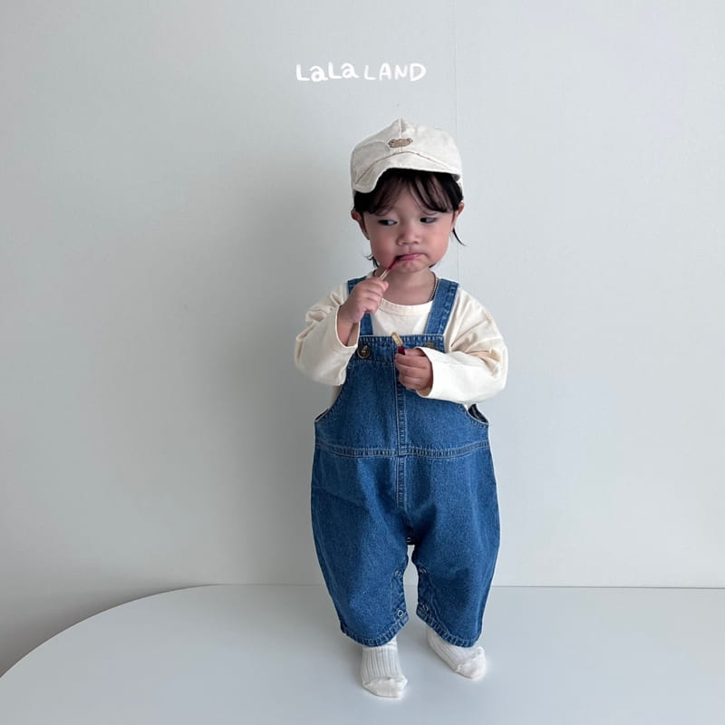 Lalaland - Korean Baby Fashion - #babylifestyle - Bebe Pie Denim Dungarees - 12