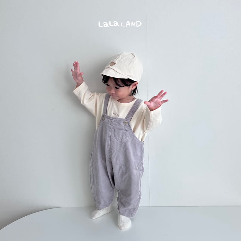 Lalaland - Korean Baby Fashion - #babylifestyle - Bebe Rib Mini Pocket Dungarees - 11