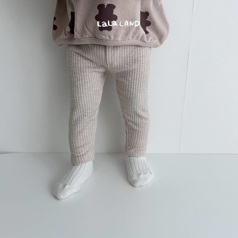 Lalaland - Korean Baby Fashion - #babylifestyle - Bebe Knit Rib Leggings - 5