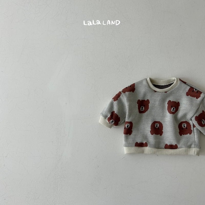Lalaland - Korean Baby Fashion - #babylifestyle - Bebe La Bear Knit Sweatshirt - 9