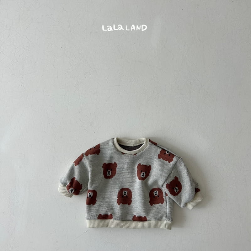 Lalaland - Korean Baby Fashion - #babyootd - Bebe La Bear Knit Sweatshirt - 11