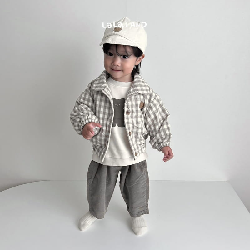 Lalaland - Korean Baby Fashion - #babyoutfit - Bebe Checks Jacket - 7