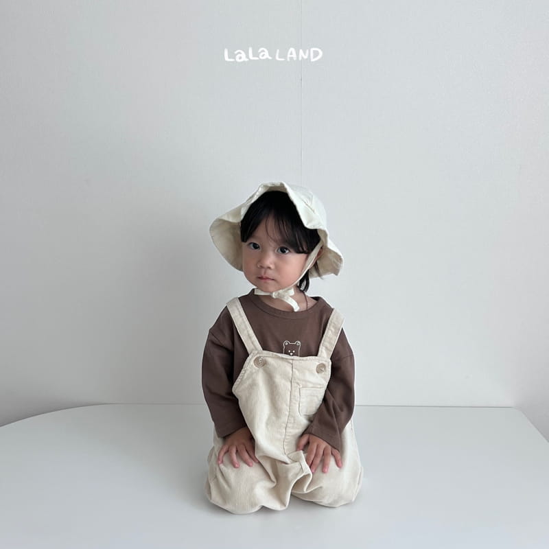 Lalaland - Korean Baby Fashion - #babywear - Bebe Rib Mini Pocket Dungarees
