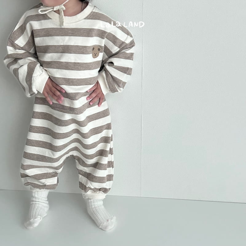 Lalaland - Korean Baby Fashion - #onlinebabyboutique - Bebe Stripes Bodysuit