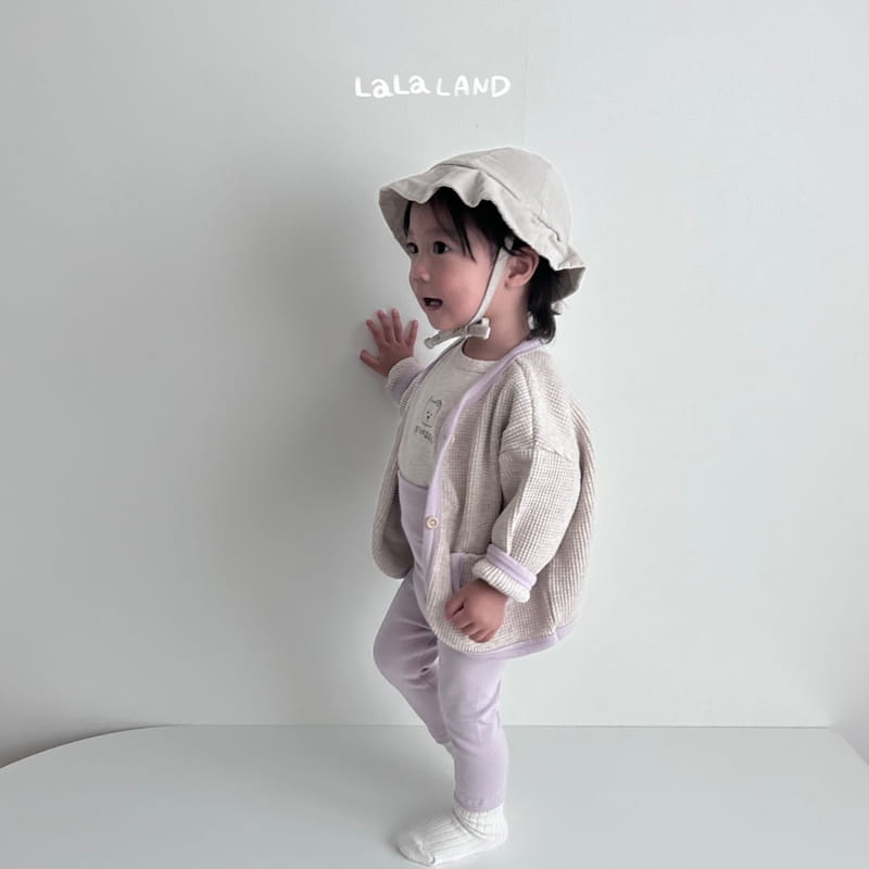 Lalaland - Korean Baby Fashion - #onlinebabyboutique - Bebe Buttre Waffle Cardigan - 8
