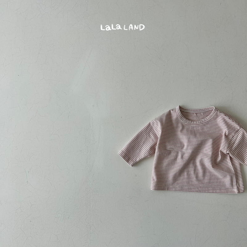 Lalaland - Korean Baby Fashion - #onlinebabyshop - Bebe Small Stripes Tee - 2