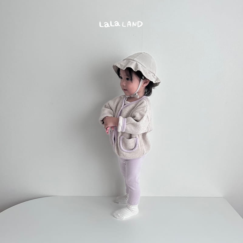 Lalaland - Korean Baby Fashion - #onlinebabyshop - Bebe Buttre Waffle Cardigan - 9