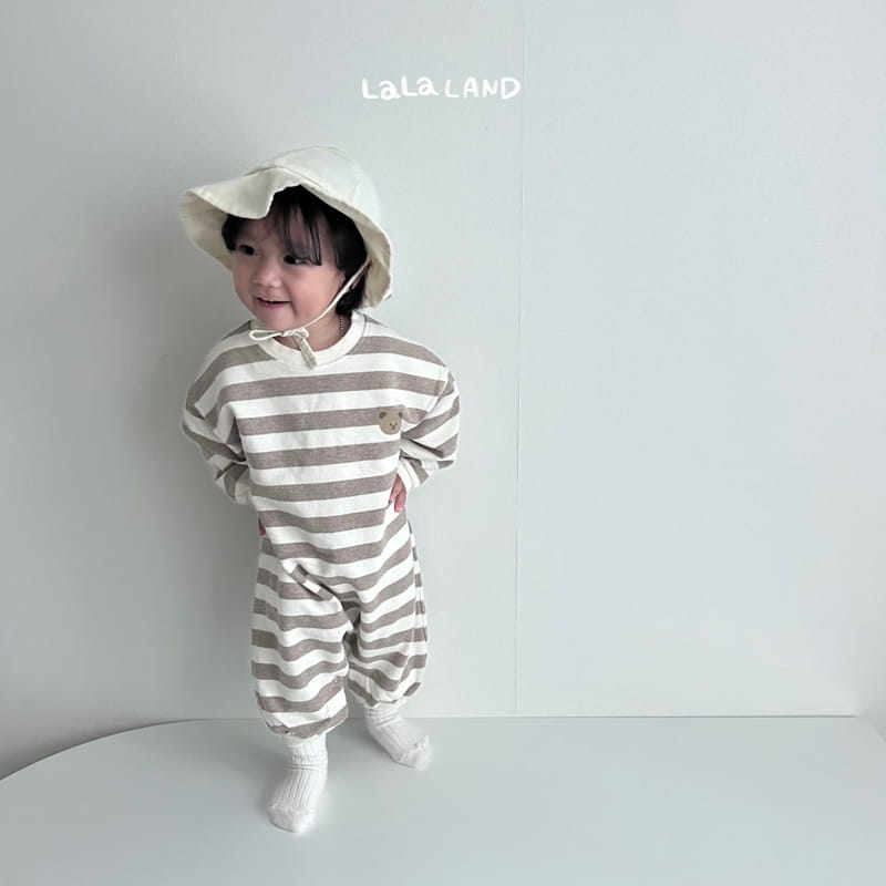 Lalaland - Korean Baby Fashion - #smilingbaby - Bebe Stripes Bodysuit - 3