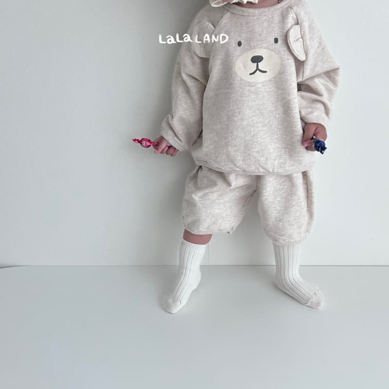 Lalaland - Korean Baby Fashion - #smilingbaby - Bebe Bear Ears Top Bottom Set - 8