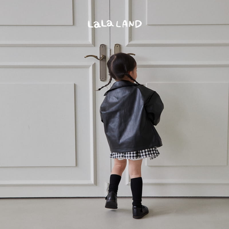 Lalaland - Korean Children Fashion - #kidzfashiontrend - Eco Leather Jacket - 4