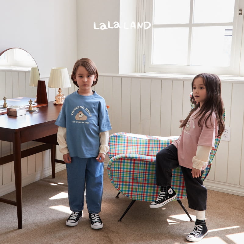 Lalaland - Korean Children Fashion - #Kfashion4kids - Bear Bear Layered Tee - 10