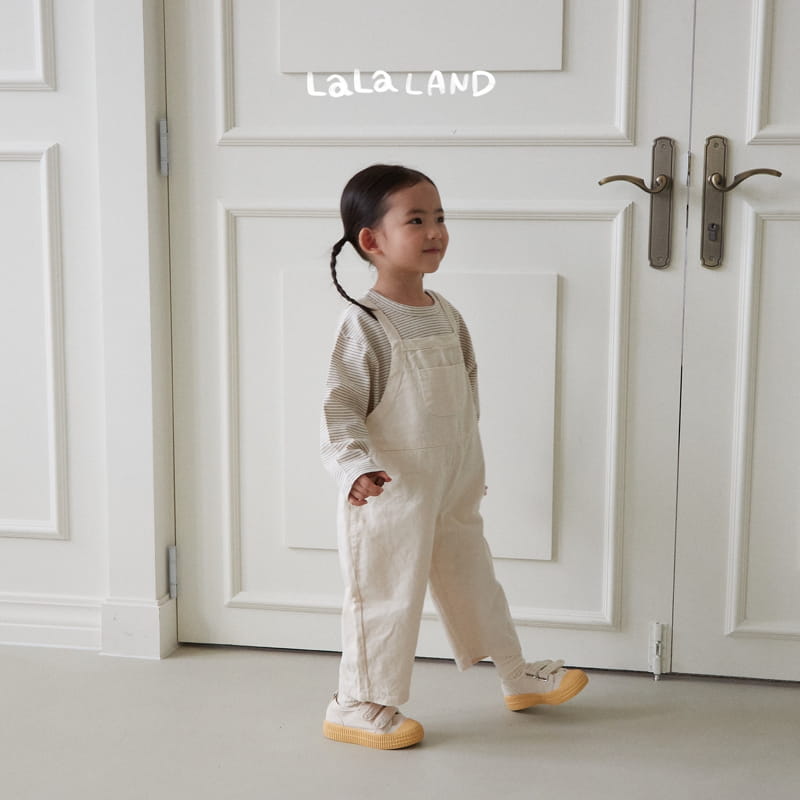 Lalaland - Korean Children Fashion - #childofig - Piping Dungarees Pants - 6