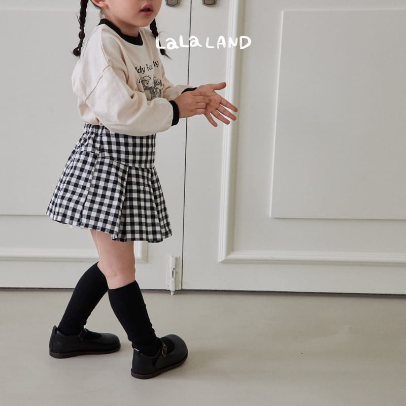Lalaland - Korean Children Fashion - #childofig - Gobang Check Skirt - 3