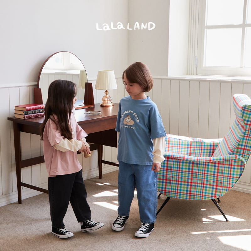 Lalaland - Korean Children Fashion - #childrensboutique - Bear Bear Layered Tee - 3