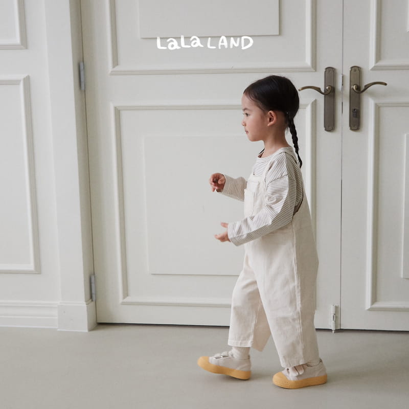 Lalaland - Korean Children Fashion - #designkidswear - Piping Dungarees Pants - 8