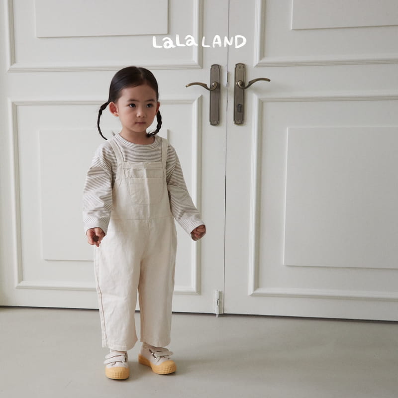 Lalaland - Korean Children Fashion - #discoveringself - Piping Dungarees Pants - 9