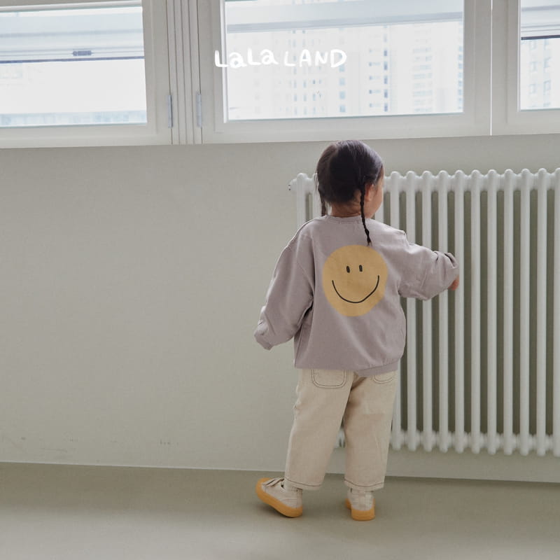 Lalaland - Korean Children Fashion - #kidsshorts - Smile Sweatshirt - 2