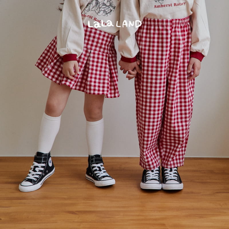 Lalaland - Korean Children Fashion - #kidsstore - Gobang Check Skirt - 9