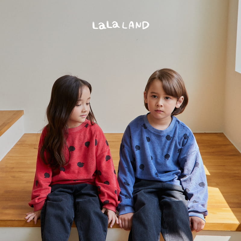 Lalaland - Korean Children Fashion - #kidsstore - Apple Terry Sweatshirt - 5