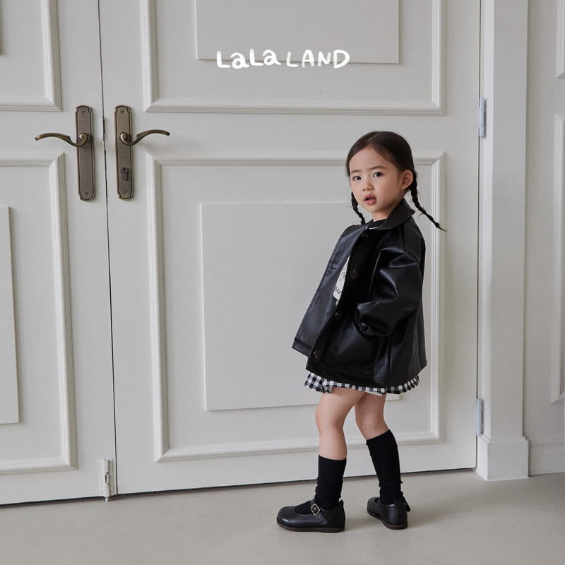 Lalaland - Korean Children Fashion - #kidzfashiontrend - Eco Leather Jacket - 3