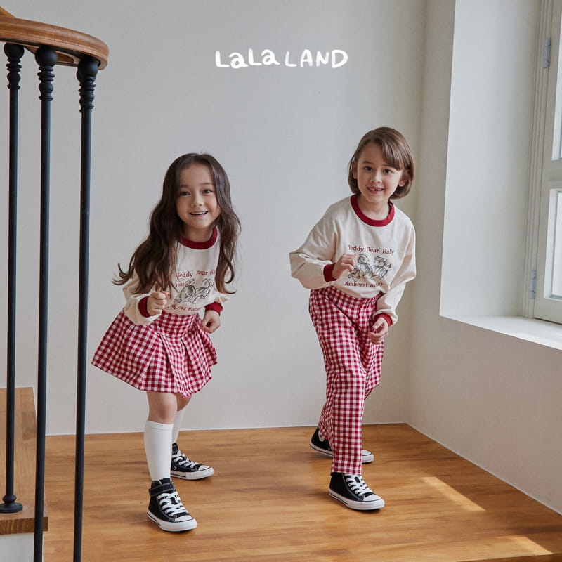 Lalaland - Korean Children Fashion - #kidzfashiontrend - Gobang Check Skirt - 10
