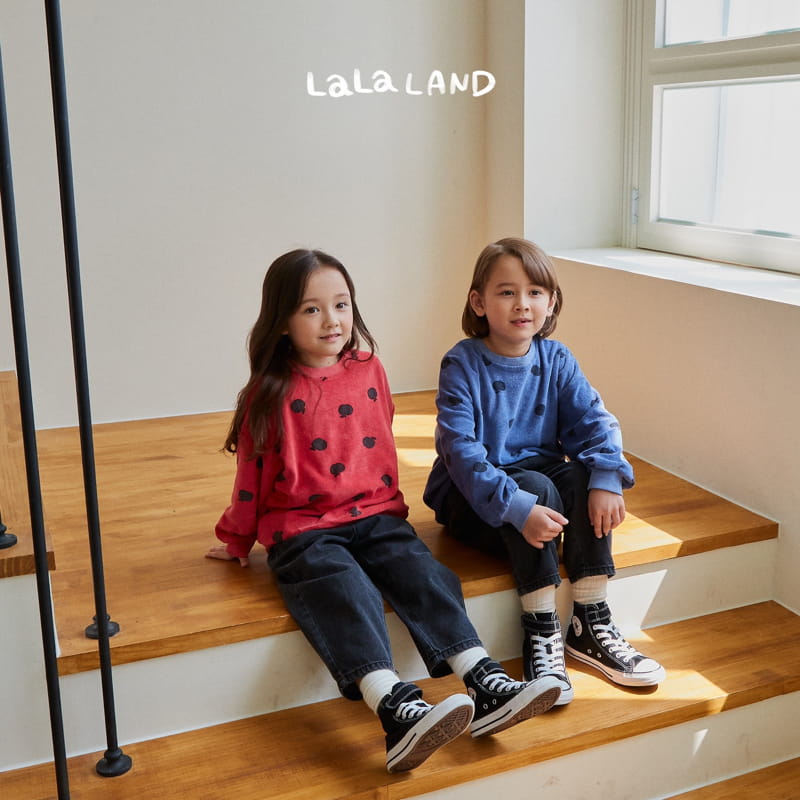 Lalaland - Korean Children Fashion - #kidzfashiontrend - Apple Terry Sweatshirt - 6