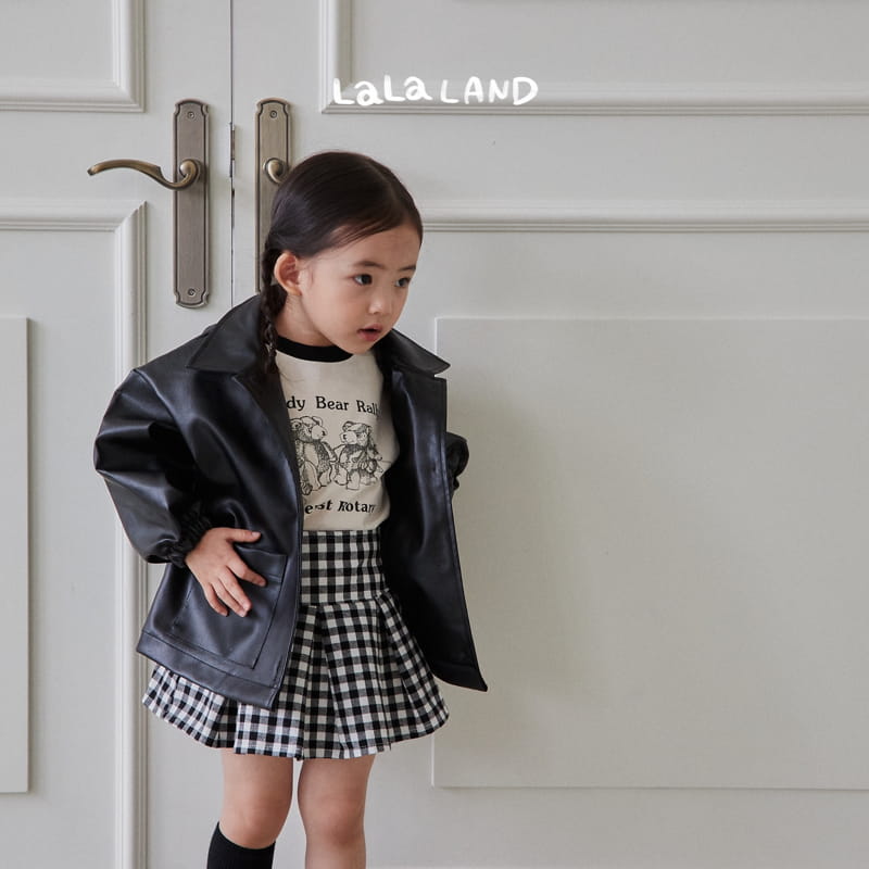 Lalaland - Korean Children Fashion - #littlefashionista - Eco Leather Jacket - 5