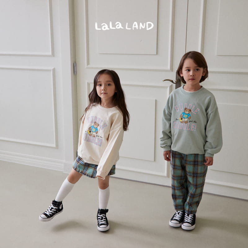 Lalaland - Korean Children Fashion - #littlefashionista - Muse Check Pants - 6