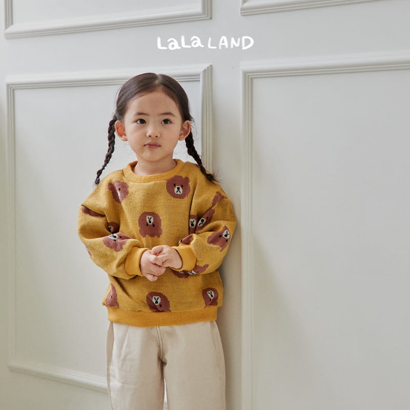 Lalaland - Korean Children Fashion - #littlefashionista - La Bear Knit Sweatshirt - 9