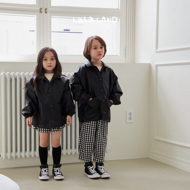 Lalaland - Korean Children Fashion - #magicofchildhood - Eco Leather Jacket - 6