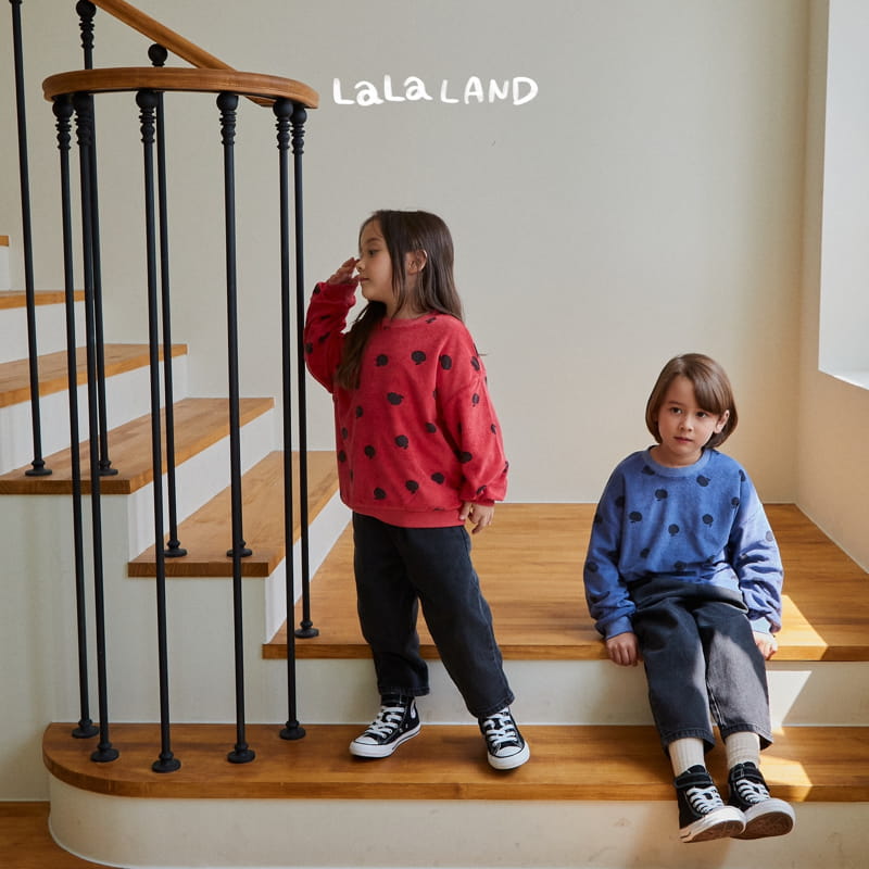 Lalaland - Korean Children Fashion - #magicofchildhood - Apple Terry Sweatshirt - 9